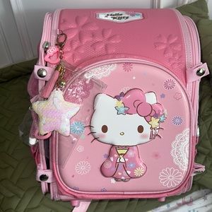 Backpack Hello Kitty style Pink Hardside durable
